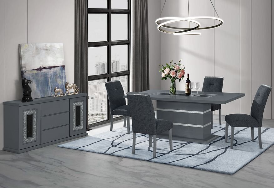Monaco Buffet in Dark Gray